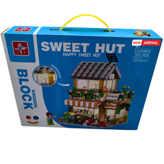 Sweet Hut Building Blocks Set (707 PCS) – Happy Sweet Hut Shop Construction Toy for Kids | STEM Learning, Creative Play & Imagination