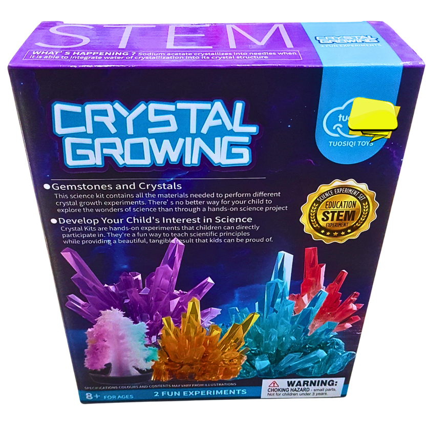 Crystal Growing Science Kit – STEM Experiment for Kids (Ages 8+) | DIY Crystal Growth Lab Main image