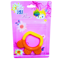 Rose Baby Teether Ring – Soft & Safe Silicone Teething Toy for Infants | Soothing Relief for Gums | BPA-Free