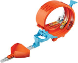 Hot Wheels Toy Car Track Set, Stunt Champion, Dual Track Loop with Dual Launcher, Includes 1:64 Scale Toy Car