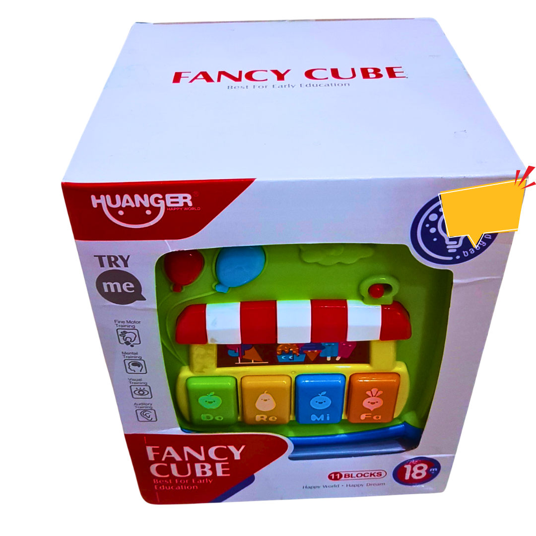 Huanger Fancy Cube Toy - Interactive Learning Block Set for Toddlers (18+ Months)