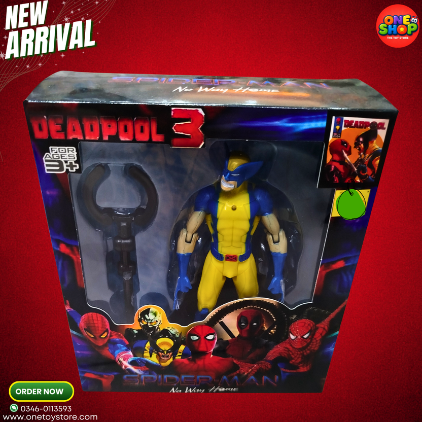 Wolverine Action Figure for Kids – Superhero Toy with Weapon Accessories | Marvel Character Collectible Figure for Boys Main image
