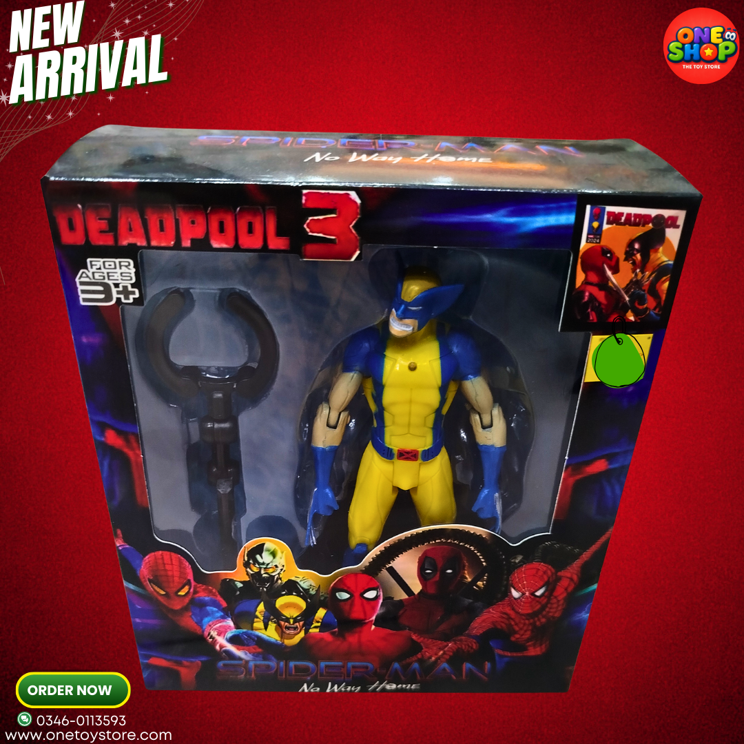 Wolverine Action Figure for Kids – Superhero Toy with Weapon Accessories | Marvel Character Collectible Figure for Boys
