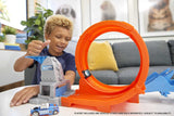 Hot Wheels Toy Car Track Set, Stunt Champion, Dual Track Loop with Dual Launcher, Includes 1:64 Scale Toy Car