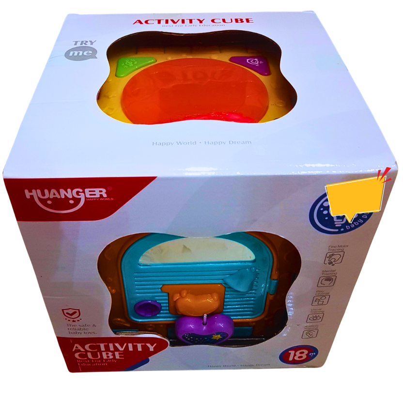 Huanger Activity Cube Toy - Multi-Functional Learning Cube for Toddlers (18+ Months) Main image