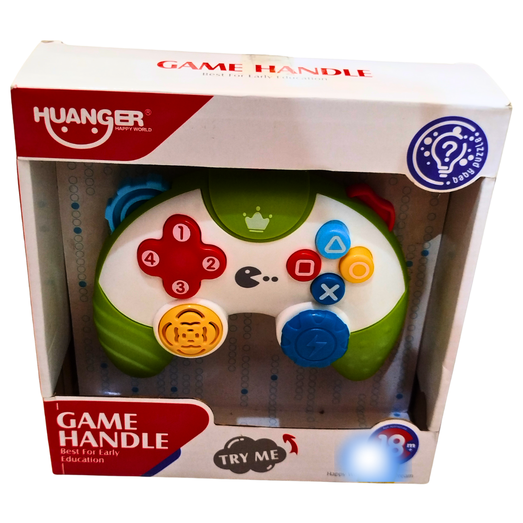 Huanger Baby Game Handle Toy – Interactive Light & Sound Controller for Toddlers 18 Months+ | Early Learning Toy for Motor Skills & Imaginative Play