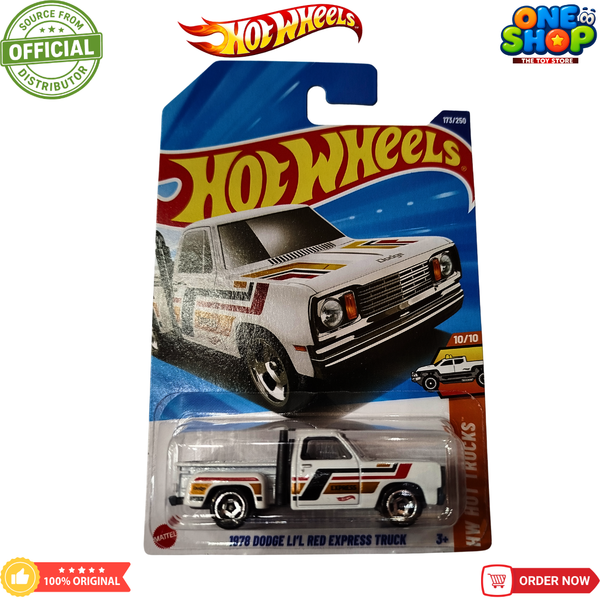 Hot Wheels 1978 Dodge Li’l Red Express Truck Die-Cast Pickup 2025 – Classic Vintage Truck Toy for Kids & Collectors