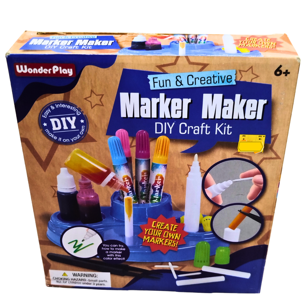 🎨 WonderPlay Marker Maker DIY Craft Kit for Kids – Create Your Own Markers | Educational Arts & Crafts Set (Ages 6+)