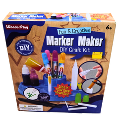 🎨 WonderPlay Marker Maker DIY Craft Kit for Kids – Create Your Own Markers | Educational Arts & Crafts Set (Ages 6+)