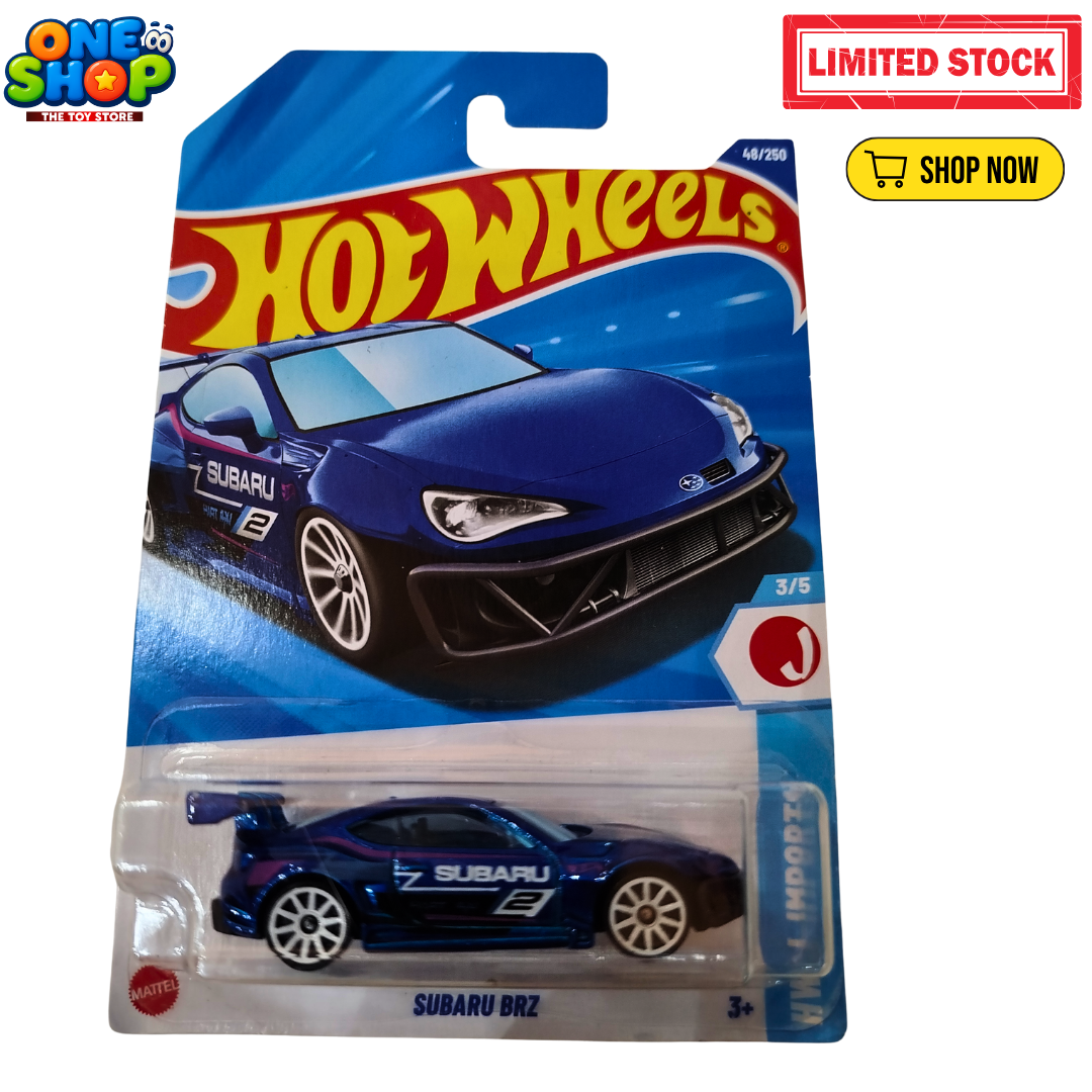 Hot Wheels Subaru BRZ Die-Cast Car – 1:64 Scale Mattel JDM Sports Car | Subaru Racing Toy for Kids