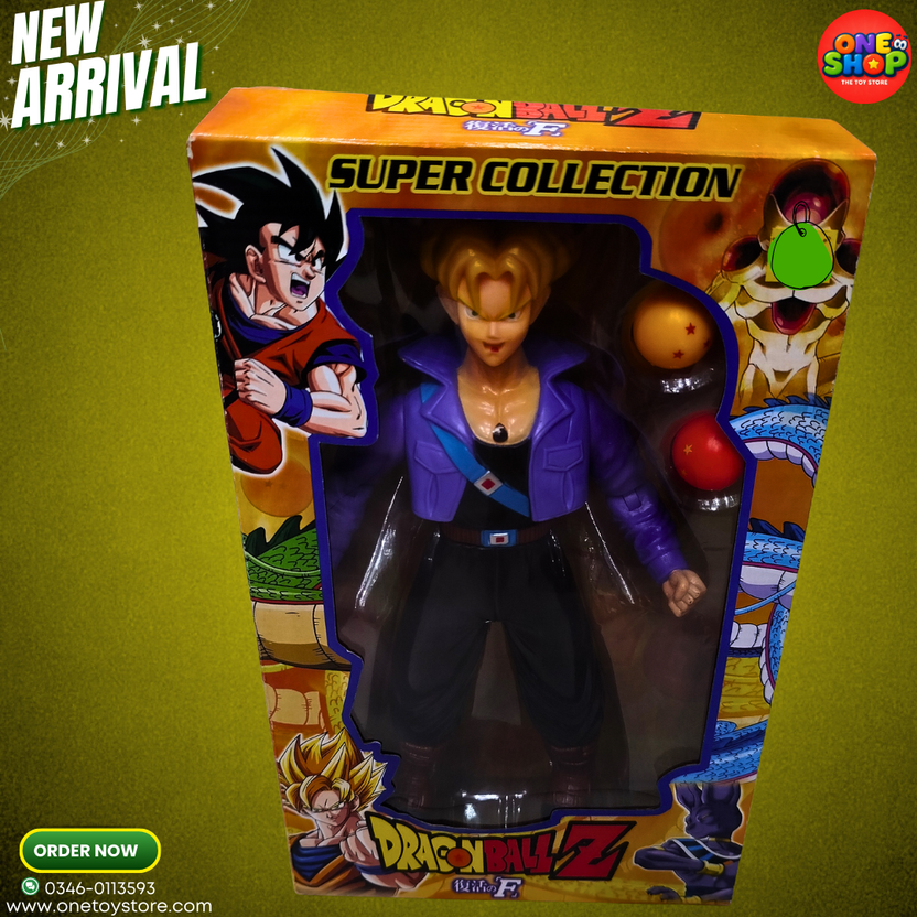 Dragon Ball Z Trunks Action Figure – Super Collection Anime Model Toy with Dragon Balls | DBZ Collectible Figure for Kids 3+ Main image
