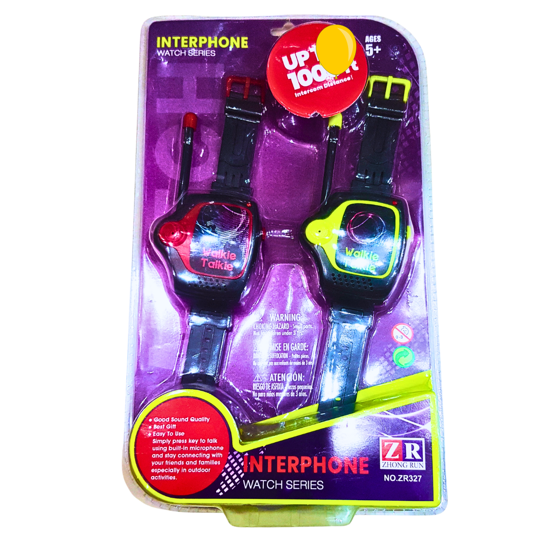 Interphone Walkie Talkie Watches – Easy-to-Operate Communication Watch Set for Kids | Ages 5+