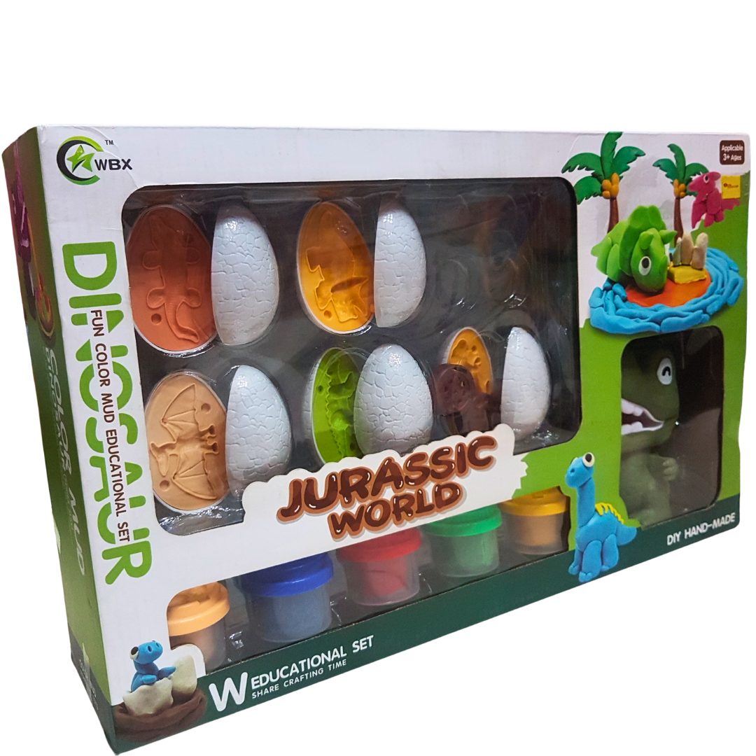 Jurassic World Dinosaur Discovery Clay Set - Educational Crafting Adventure