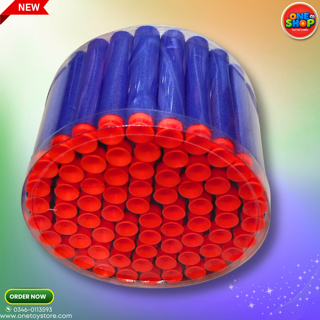 50+ Pcs Soft Foam Bullets Refill Pack for Nerf Guns – Safe Dart Refill for Toy Blasters | Universal Soft Darts for Kids Secondary image