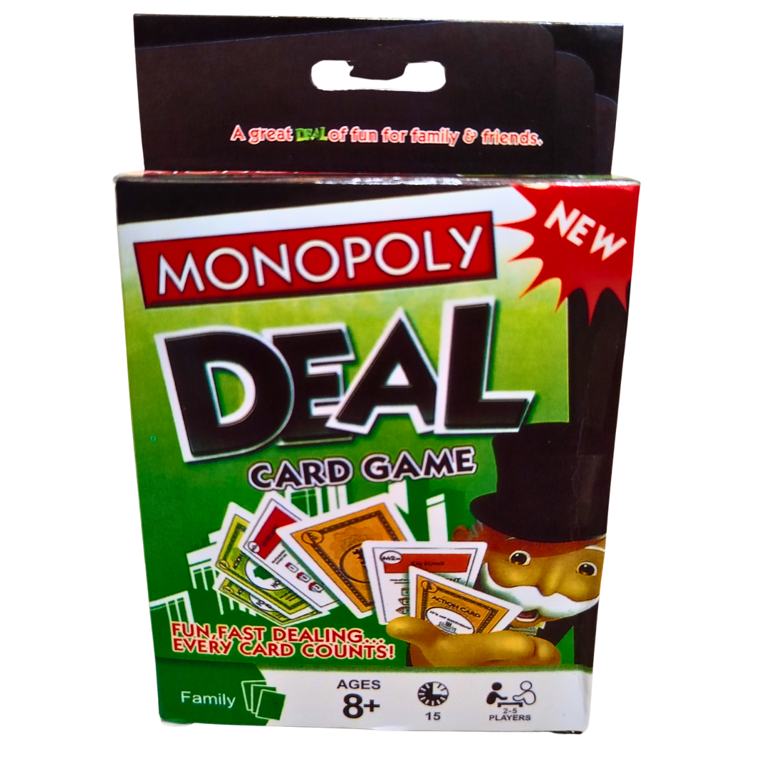 Monopoly Deal Card Game – New Edition for Kids & Families | Fun Fast-Dealing Game, Ages 8+, 2–5 Players, 15-Minute Gameplay