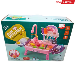 🍽️ Fun Kitchen Sink Toy for Kids – Electric Dishwasher with Water Flow & Utensils (Age 3+)