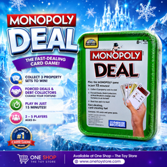 Monopoly Deal Card Game – Premium Tin Box Edition | Fast Family Game for Ages 8+, 2–5 Players, 15-Minute Playtime