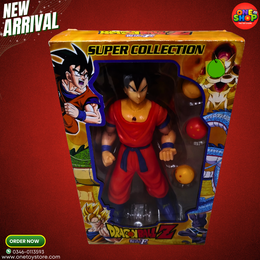 Dragon Ball Z Goku Action Figure – Super Collection Anime Model Toy with Dragon Balls | DBZ Collectible Figure for Kids 3+ Main image