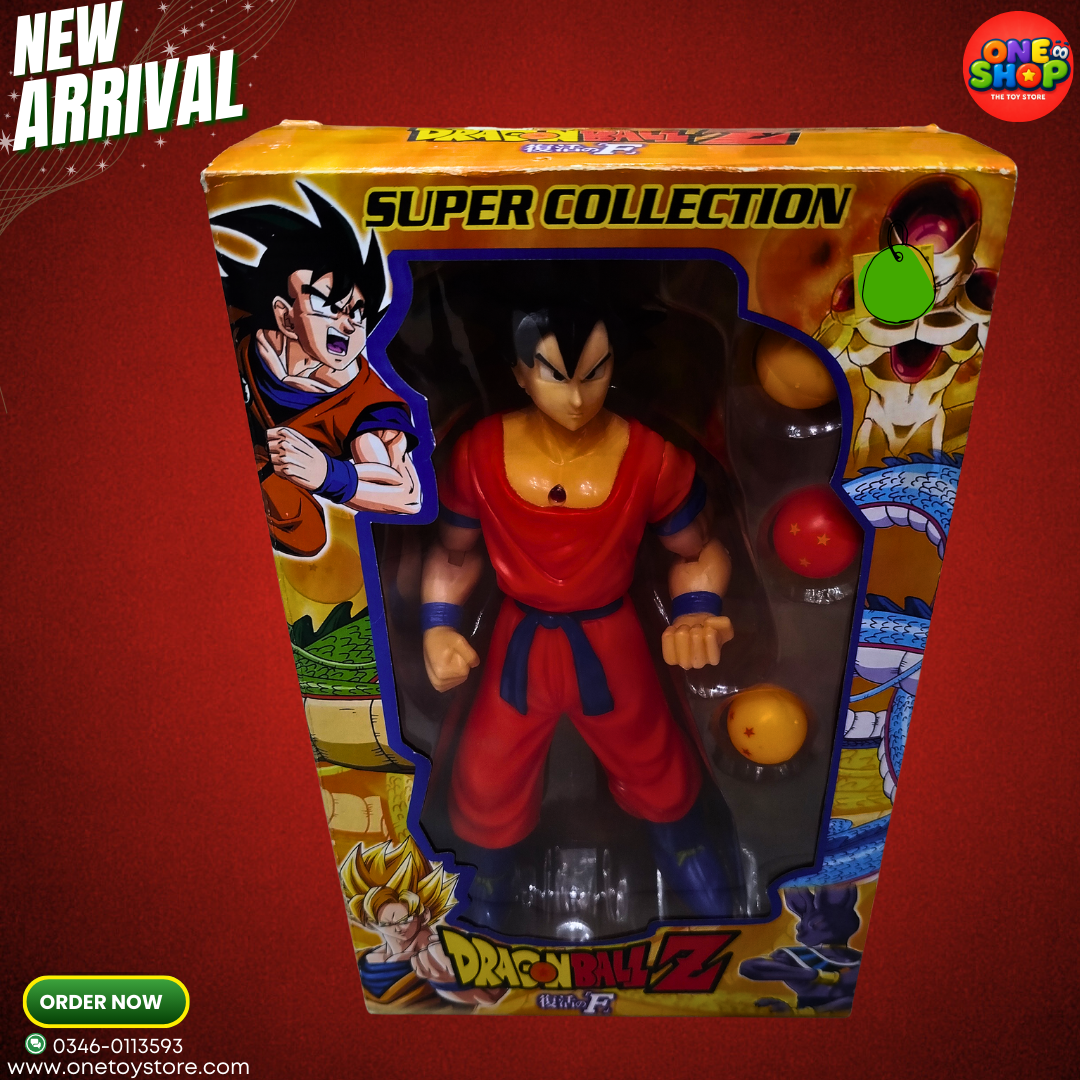 Dragon Ball Z Goku Action Figure – Super Collection Anime Model Toy with Dragon Balls | DBZ Collectible Figure for Kids 3+