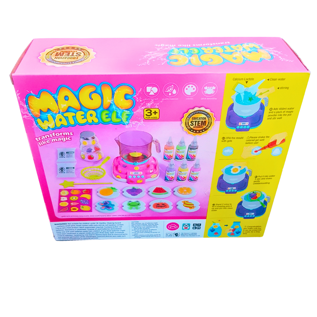 Magic Water Elf – Transform Like Magic STEM Kit | DIY Water Gel Craft Toy with Light & Sound Effects | Ages 3+