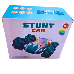 4WD Remote Control Stunt Car with LED Lights & Music – 360° Spin, Drift & Flip RC Car Toy for Kids | Rechargeable & High-Speed | Ages 6+