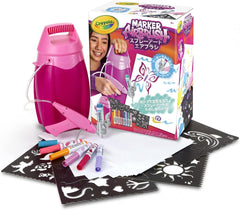 Crayola Marker AirBrush Set - Kid-Powered, No Batteries Required, Easy-to-Use Airbrush Kit for Creative Art and Crafts