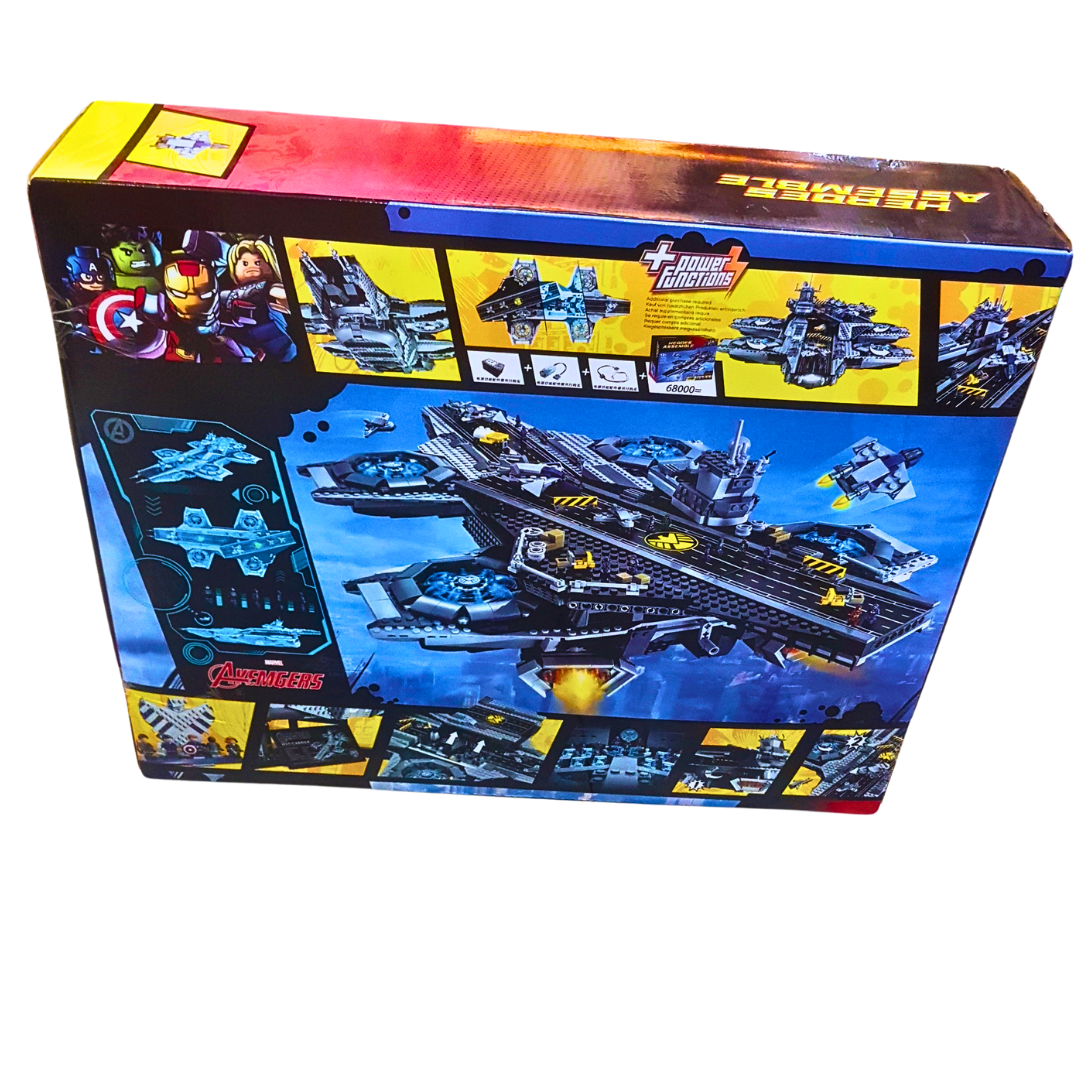 Heroes Assemble Helicarrier Building Block Set – 2996 PCS Aircraft Carrier Model | DIY Superhero Playset for Kids & Collectors (Ages 12+) Secondary image