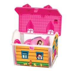 Kids' Playhouse Tea Set - Portable Cottage Tea Party Kit