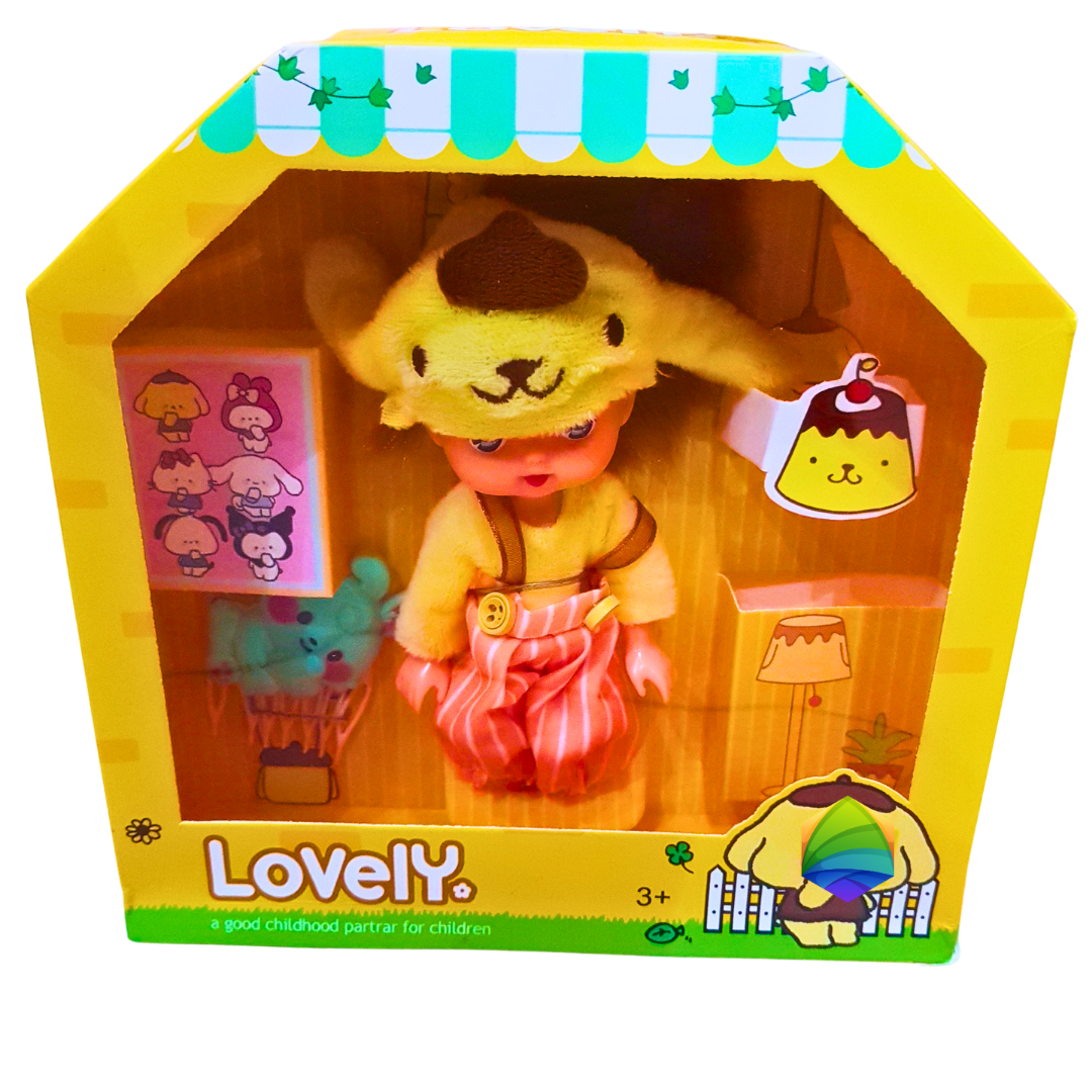 Lovely Doll with Animal Costume – Pretend Play Doll for Girls | Cute Dress-Up Toy with Accessories | Age 3+