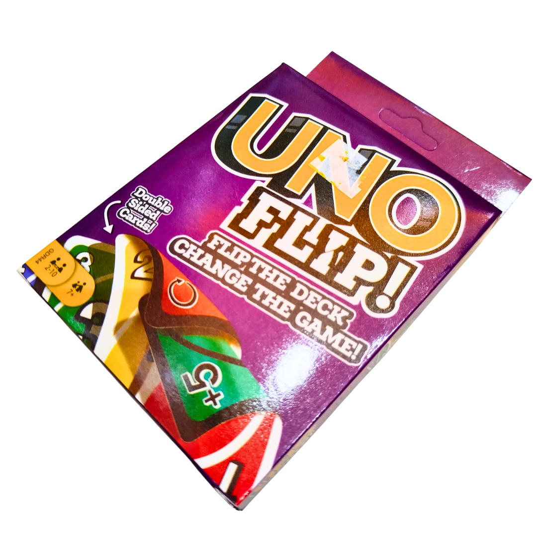 UNO Flip! Card Game – Double-Sided Cards, Light & Dark Modes | Fun Family Game for Ages 7+, 2–10 Players