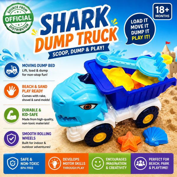 Dino Truck Sand Toy Set - Roaring Fun for Kids