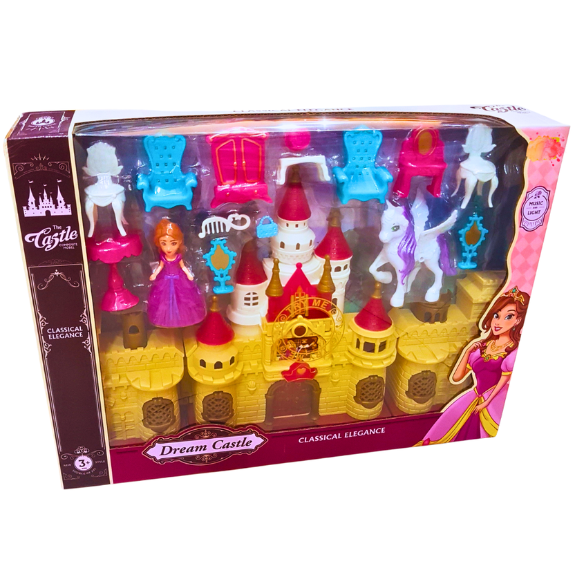 Dream Castle Playset - Classical Elegance with Princess & Unicorn, Light & Music, Ages 3+ Main image