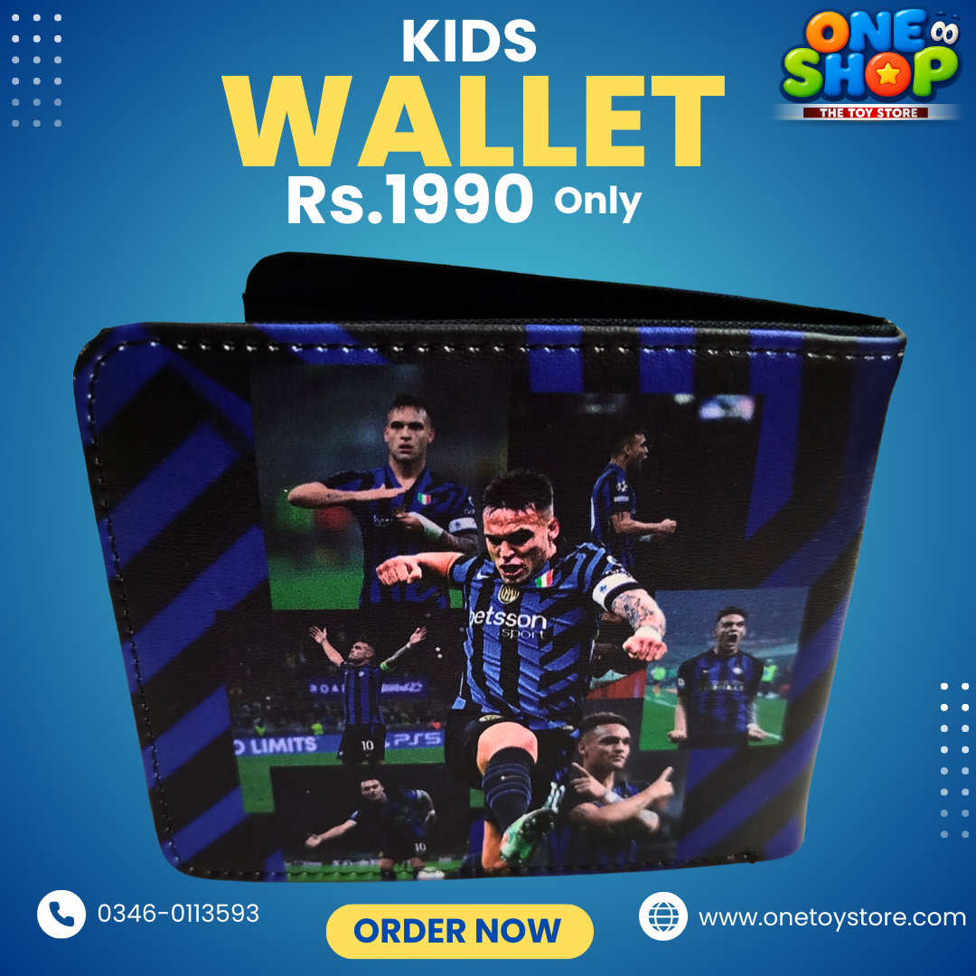 Inter Milan Kids Wallet for Boys | Football Club Wallet | Premium PU Leather Children Wallet – Stylish, Durable & Lightweight (Rs.1990)
