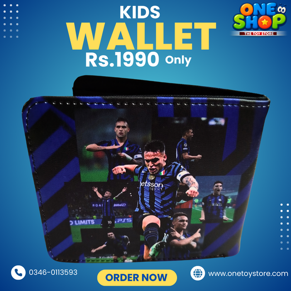Inter Milan Kids Wallet for Boys | Football Club Wallet | Premium PU Leather Children Wallet – Stylish, Durable & Lightweight (Rs.1990)