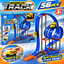 Magnetic Track Building Block Set – 56 Pieces | Anti-Gravity Loop Racing Track with Inertia Push & Go Car | DIY Construction Toy for Kids Ages 3+