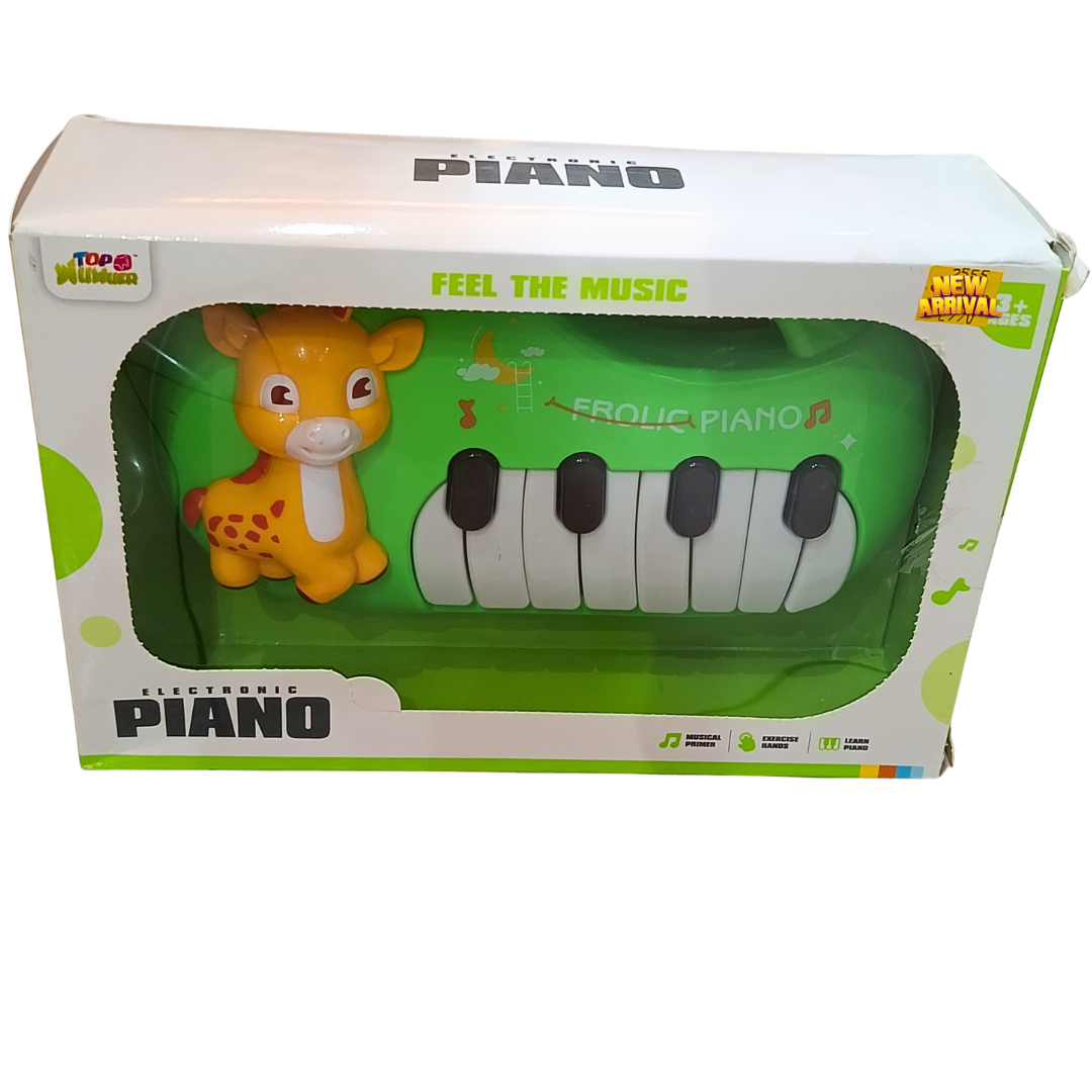 Animal-Themed Electronic Piano Toy for Kids – Colourful Mini Keyboard, Pink & Green Designs