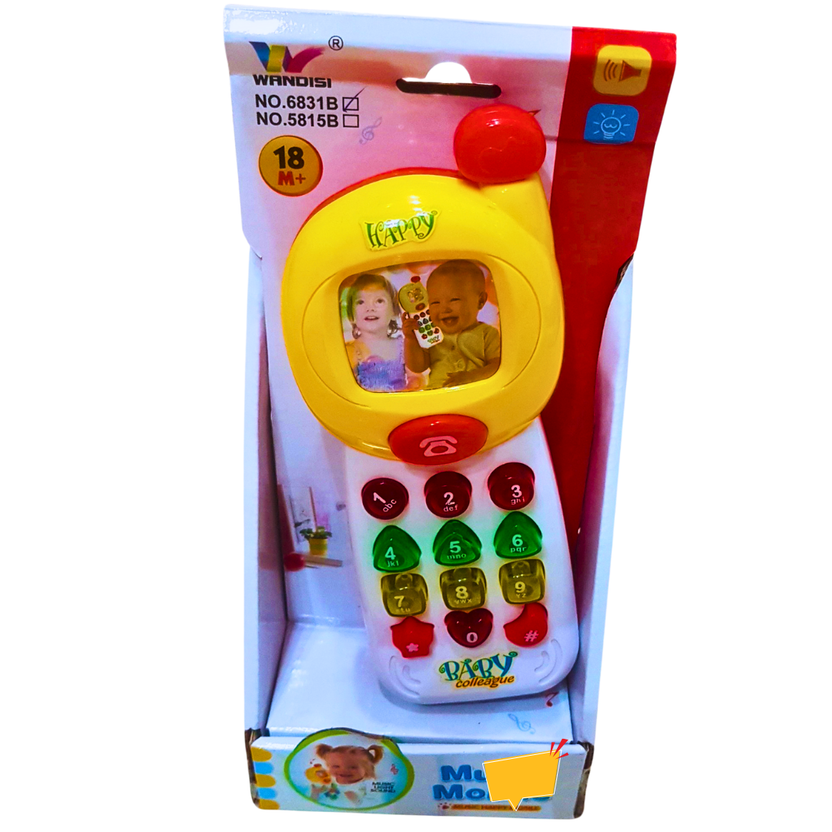 Baby Musical Toy Phone with Lights & Numbers - Fun Learning for Kids (18+ Months) Main image