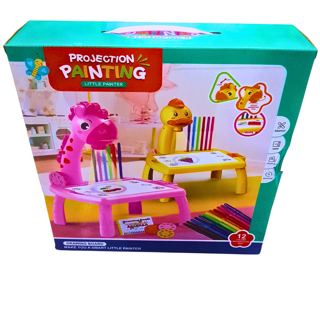Projection Painting Drawing Set for Kids – Interactive Art Toy with Light Projector & Stencils | Educational Tracing Kit for Ages 3+ Secondary image