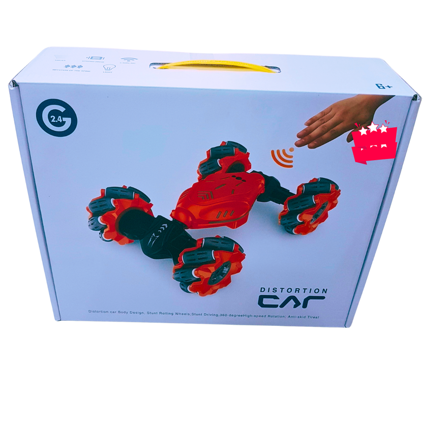 2.4GHz Hand Gesture Control RC Distortion Car – 360° Stunt Twisting, Rolling Wheels | High-Speed Rotation | Ages 6+ Main image