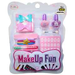 MakeUp Fun Beauty Accessory Set for Kids – Pretend Play Nail Polish, Hair Bands & Stickers – Creative Fun for Girls (5+ Years)