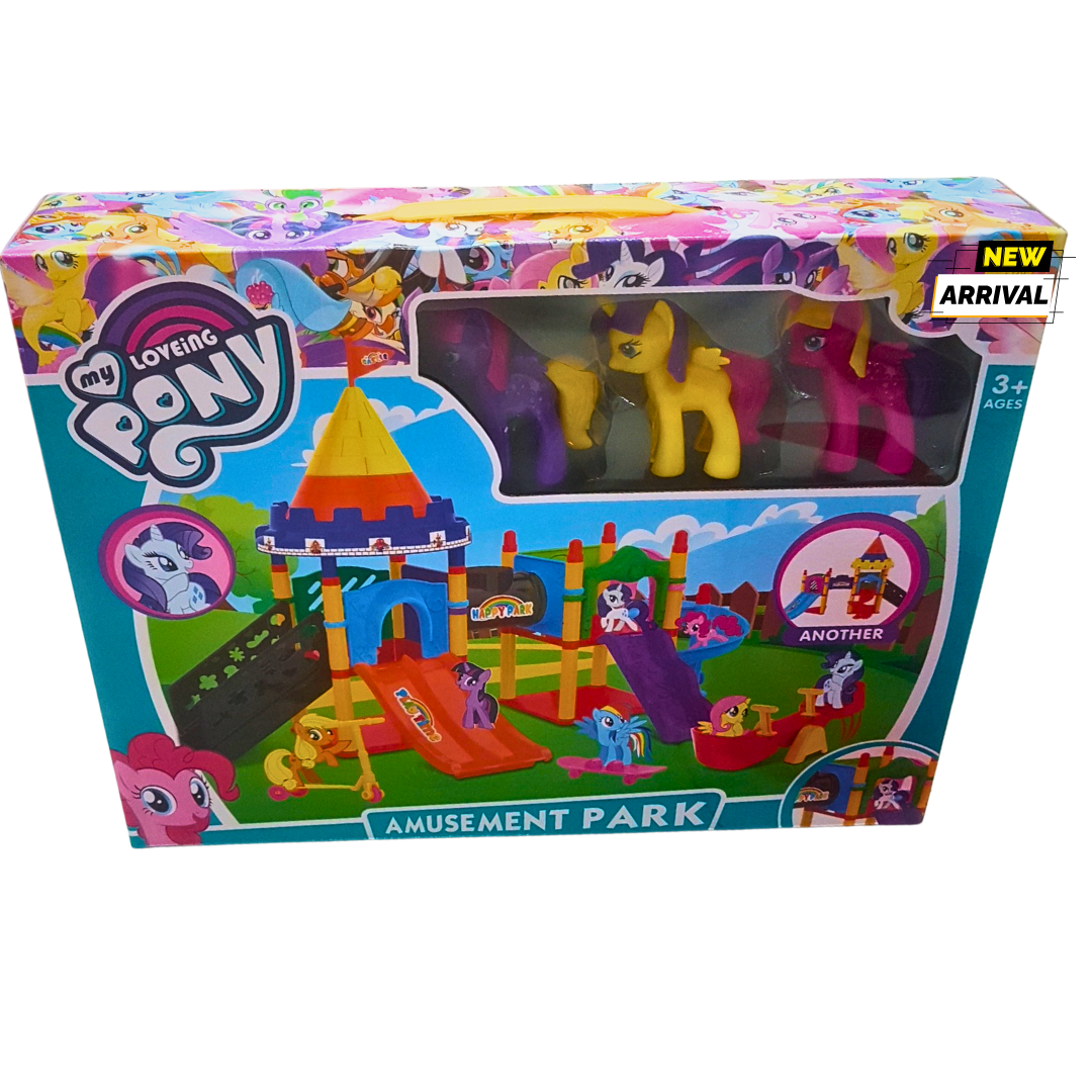 My Loving Pony Amusement Park Playset – Colorful Pony Figures and Playground Set – Imaginative Fun for Kids (3+ Years) Main image