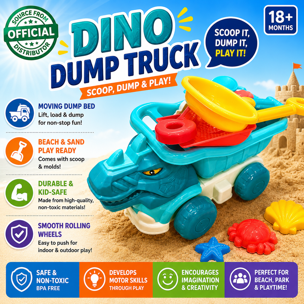 Dinosaur Adventure Sand Toy Set - Exciting Outdoor Fun for Kids
