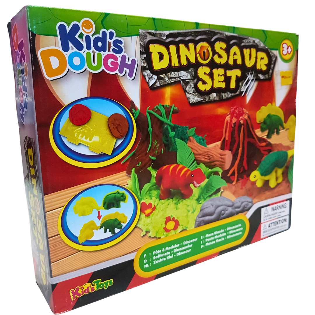 Kid's Dough Dinosaur Set - Prehistoric Playtime Adventure for Aspiring Paleontologists
