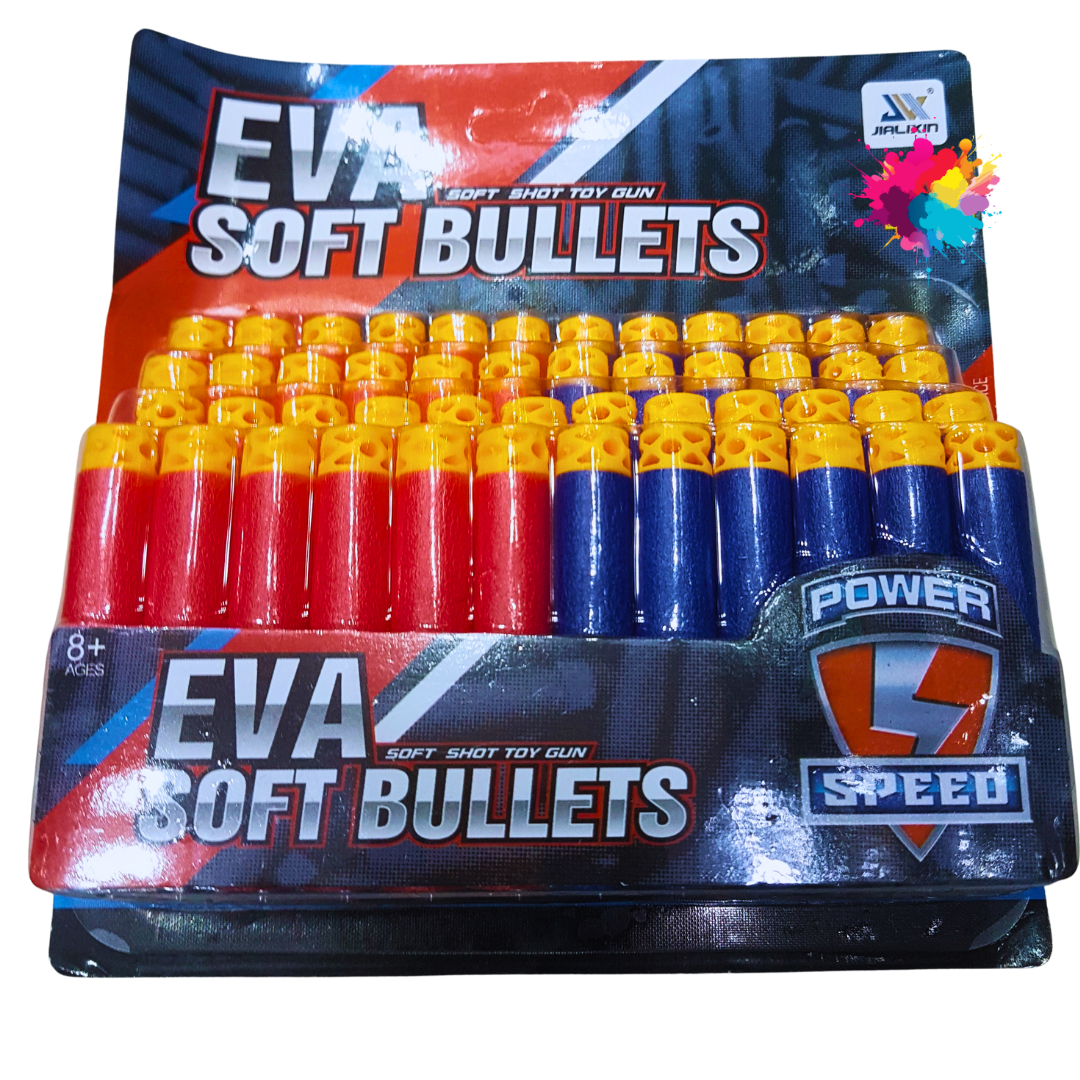 EVA Soft Bullets Refill Pack - 48-Piece Foam Darts for Toy Guns