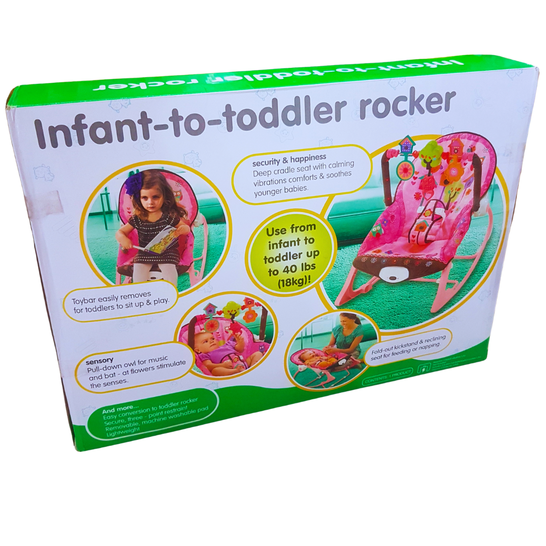 Infant-to-Toddler Rocker with Calming Vibrations and Music - For Babies and Toddlers Up to 18kg Secondary image