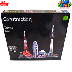 Tokyo Japan Architecture Building Blocks Set – 547 PCS City Skyline Construction Toy for Kids & Adults | Tokyo Tower & Skytree Model Kit | Educational STEM Collectible Display Set
