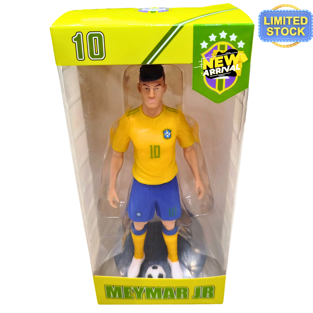 Neymar Jr Brazil Edition Football Action Figure – 8 Inch Toy for Kids | Limited Stock #10 Soccer Collectible