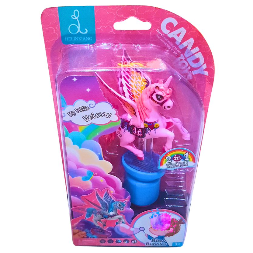 My Little Unicorn 2-in-1 Candy and Bubble Toy - Magical Fun for Kids Main image