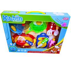Kitchen Cooking Set for Kids - Colorful Playset with Cooking Utensils and Food Accessories - Fun & Educational Role Play