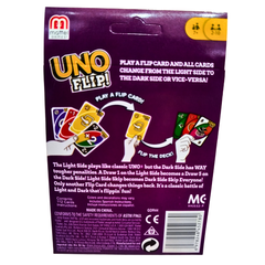 UNO Flip! Card Game – Double-Sided Cards, Light & Dark Modes | Fun Family Game for Ages 7+, 2–10 Players